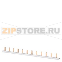 ШИНА ШТИФТОВОГО ТИПА УДАРОСТОЙКАЯ 10КВ.ММ. 1-ФАЗ. +HS L=214ММ ПОЛНОСТЬЮ ИЗОЛИРОВАННАЯ Siemens 5ST3732