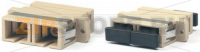 Hyperline FA-P11Z-SC/SC-N/BK-BG Оптический проходной адаптер SC/PC-SC/PC, MM, simplex, корпус пластиковый, бежевый, черные колпачки