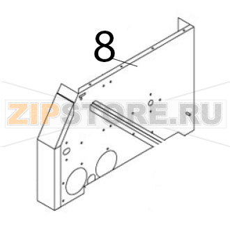 Bore left lamina Airhot CT-300 Bore left lamina Airhot CT-300Запчасть на деталировке под номером: 8