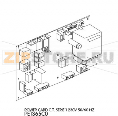 Power card C.T. serie 1 230V 50/60 HZ Unox XVC 304 Power card C.T. serie 1 230V 50/60 HZ Unox XVC 304Запчасть на деталировке под номером: 44Название запчасти на английском языке: Power card C.T. serie 1 230V 50/60 HZ Unox XVC 304