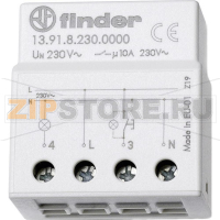 Реле импульсное 230 V (AC), 10 А, 2300 VA Finder 13.91.8.230.0000