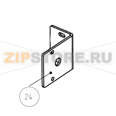 Staffa supporto motoriduttore Imesa ES 10                                          Staffa supporto motoriduttore Imesa ES 10Запчасть на сборочном чертеже под номером: 24Название запчасти на итальянском языке: Staffa supporto motoriduttore Imesa ES 10