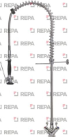 PRE-RINSE UNIT PREMIUM 1090 mm