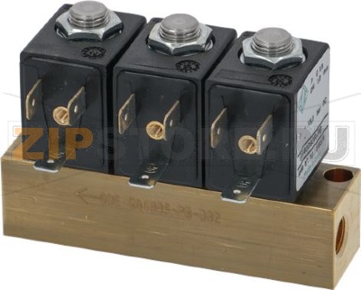 БЛОК ИЗ ТРЕХ ЭЛЕКТРОМАГНИТНЫХ КЛАПАНОВ ODE Ø 1/8&quot; 24В 