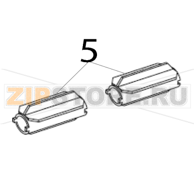 Ribbon outer spindle RH and LH Zebra 170PAX4 Ribbon outer spindle RH and LH Zebra 170PAX4Запчасть на деталировке под номером: 5
