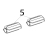 Ribbon outer spindle RH and LH Zebra 170PAX4