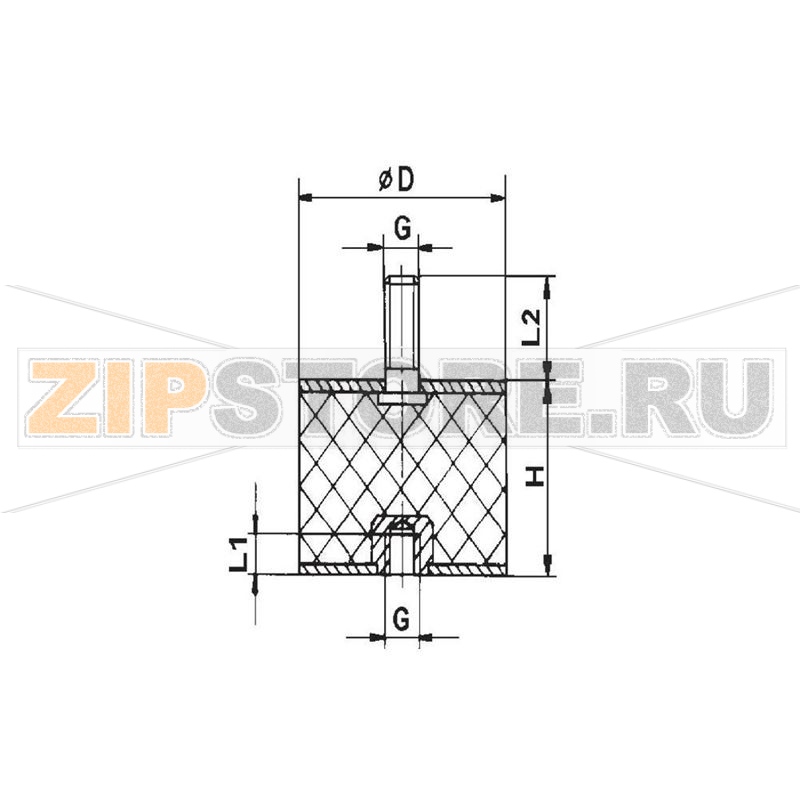 Амортизатор резиновый Netter Vibration NRE 40/40 