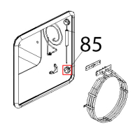 Supporto sonda al cuore con cava per filo inox Unox XV 203G