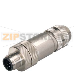 SIMATIC NET, СОЕДИНИТЕЛЬ M12 ДЛЯ ЕТ200ЕСО: СОЕДИНИТЕЛЬ С ШТЕКЕРАМИ, ОСЕВОЙ ОТВОД КАБЕЛЯ, УПАКОВКА ИЗ 5 ШТУК Siemens 6GK1905-0EA00 