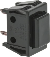 BLACK UNIPOLAR PUSH-BUTTON 5A 250V