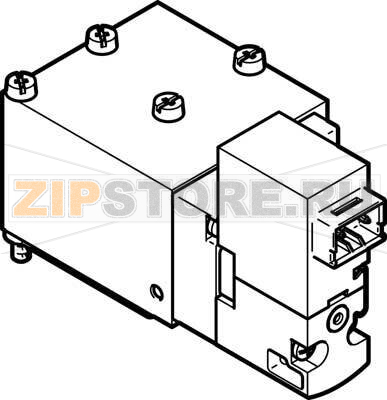 Распределитель с электроуправлением Festo VOVG-B12-M52Q-AH-F-1H2 