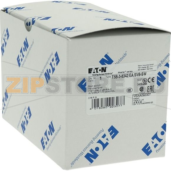 Выключатели главные, T5B, 63 A, 3 модуля, 6-полюсн Eaton T5B-3-8342/EA/SVB-SW 