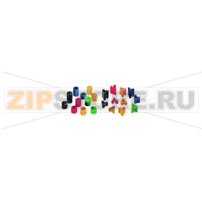 Втулки распорные, круглые, желто-оранжевые, прозрачные, 500 шт Rafi 5.30.759.030/0000 