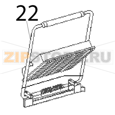 Smooth handle Roller Grill Majestic Smooth handle Roller Grill MajesticЗапчасть на деталировке под номером: 22