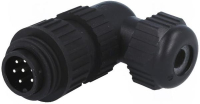 Разъем круглый 10 А, 250 В, 6+PE, IP67, 7 контактов Hirschmann CA 6 W LS