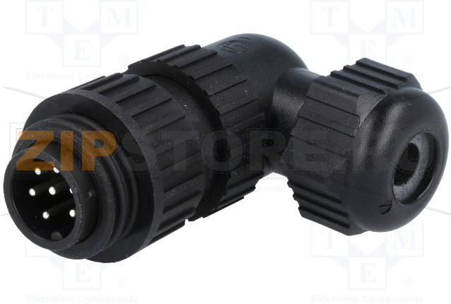 Разъем круглый 10 А, 250 В, 6+PE, IP67, 7 контактов Hirschmann CA 6 W LS 