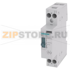 INSTA КОНТАКТОР 0/1 AUTOMATIC С 1 NO CONT. AND 1 NC CONT. CONTACT FOR AC 230, 400V 20A ACTIVATION ACDC24V Siemens 5TT5001-8 