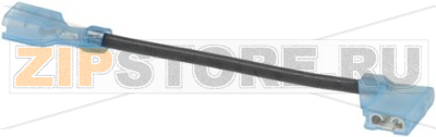 WIRE, JUMPER, 16AWG, BLK, 4IN L, 0.25IN 
