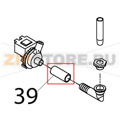Manicotto liscio vasca motore Teikos TS820 Manicotto liscio vasca motore Teikos TS820Запчасть на деталировке под номером: 39