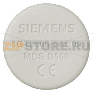 Transponder MDS D560 for RF200/RF300 Gen2 ISO pill Fujitsu MB89R112, 8192-byte FRAM user memory 16 x 3 mm (DxH); Minimum order quantity 50 units Siemens 6GT2600-5AB00 
