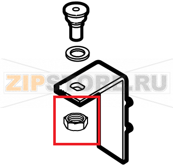 Nut for upper door hinge Lainox ME061T    Nut for upper door hinge Lainox ME061TЗапчасть на сборочном чертеже под номером: 12Название запчасти на английском&nbsp;языке: Nut for upper door hinge Lainox ME061T