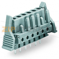 MCS MIDI Classic Розетка под пайку THT; 0.6 x 1.0 mm solder pin; прямые; Фиксирующий рычаг; Шаг контактов 5 мм; 6-пол.; серые Wago 232-136/039-000