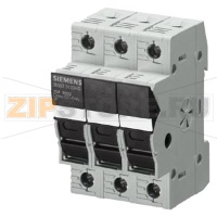 МОДУЛЬНОЕ ОСНОВАНИЕ ЦИЛИНДРИЧЕСКИХ ПРЕДОХРАНИТЕЛЕЙ 3-ПОЛ, ДЛЯ ПРЕДОХР. 10.3 X 38.1 КЛАСС CC УСТ.ГЛУБИНА 70 MM Siemens 3NW7533-0HG