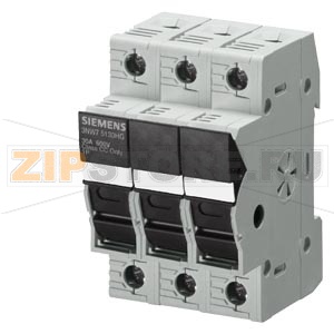 МОДУЛЬНОЕ ОСНОВАНИЕ ЦИЛИНДРИЧЕСКИХ ПРЕДОХРАНИТЕЛЕЙ 3-ПОЛ, ДЛЯ ПРЕДОХР. 10.3 X 38.1 КЛАСС CC УСТ.ГЛУБИНА 70 MM Siemens 3NW7533-0HG 