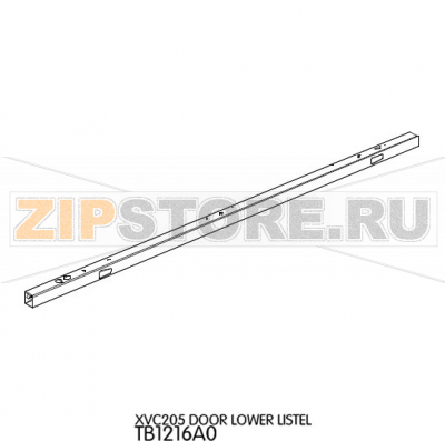 Door lower listel Unox XVC 205 Door lower listel Unox XVC 205Запчасть на деталировке под номером: 62Название запчасти на английском языке: Door lower listel Unox XVC 205