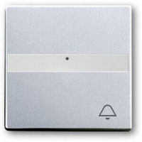 Клавиша выключателя с символом "Звонок", серебристый алюминий ABB 2CKA001731A4000