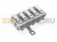 Lighting connector; push-button, external; for Linect®; with screw-type ground contact; L3-L2-L1-PE-N; 5-pole; Cod. A; Lighting side: for solid conductors; Inst. side: for all conductor types; max. 2.5 mm; Surrounding air temperature: max 85°C (T85); 2,5