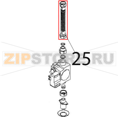 Burner pipe Angelo Po FC1011G Burner pipe Angelo Po FC1011GЗапчасть на деталировке под номером: 25