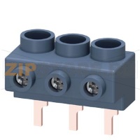 3-фазная вводная клемма, S0, S00, для питания 3-фазной шинки, модульное расстояние 45 мм Siemens 3RV1915-5A