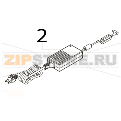 Power supply / CEC6/ BIS (kettle) TSC TA210 Power supply / CEC6/ BIS (kettle) TSC TA210Запчасть на деталировке под номером: 2