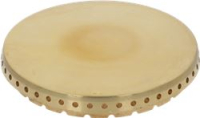 BURNER CAP PERFORATED BRASS POLISHED