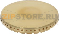 BURNER CAP PERFORATED BRASS POLISHED 
