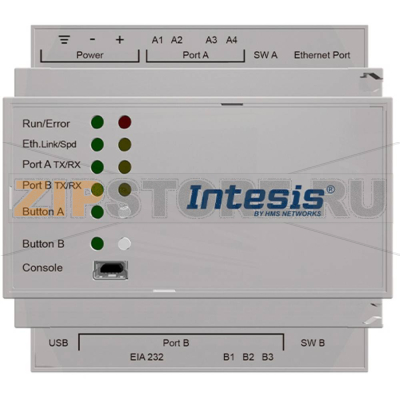 Шлюз сетевой 24 В/DC, RS-485, Ethernet Intesis  