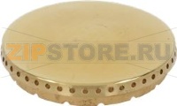 BURNER CAP BRASS PERFORATED GLOSSY