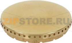 BURNER CAP BRASS PERFORATED GLOSSY 