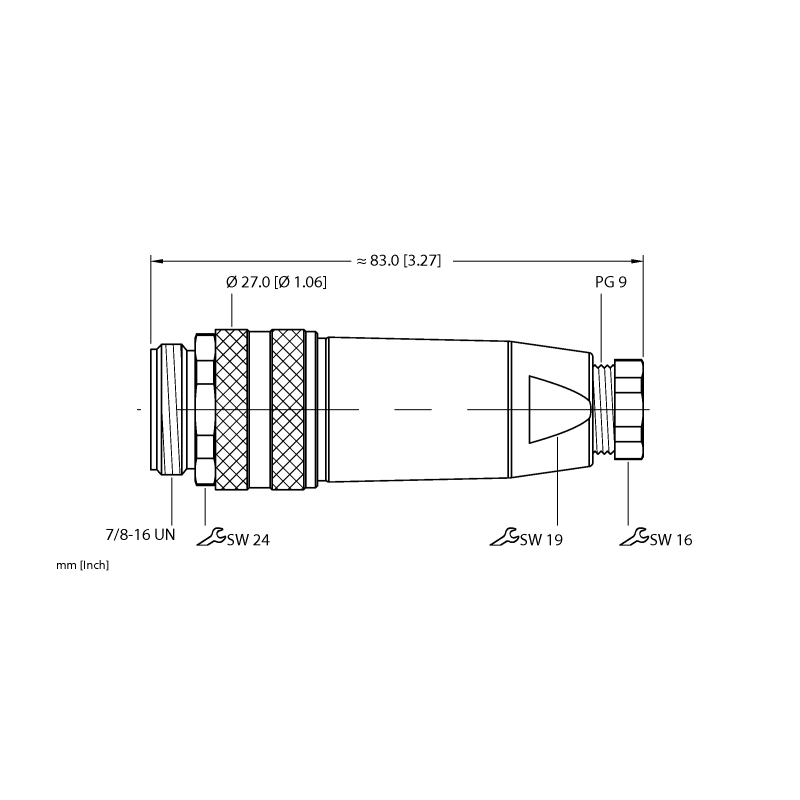 Разъем разборный Turck BS4151-0/9 