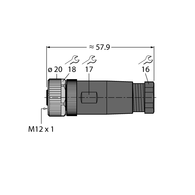 Разъем разборный Turck B81121-0/PG9 