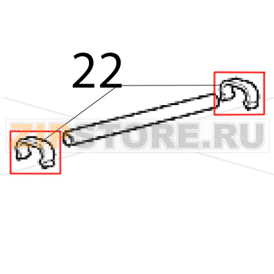 Clip in plastica Scotsman B 21 Clip in plastica Scotsman B 21Запчасть на деталировке под номером: 22
