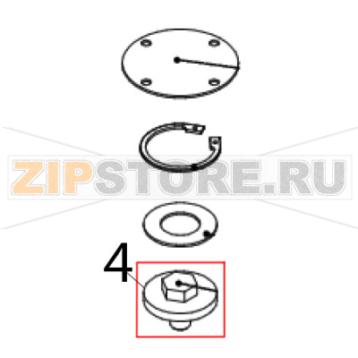 Фиксатор Abat ЛГ-60/20Г-02 Фиксатор Abat ЛГ-60/20Г-02Запчасть на деталировке под номером: 4