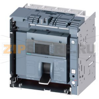 draw-out molded case circuit breaker w. handle with guide frame and PSS frame 1600; 4AUX and trip alarm switch S24; Icu "C" Icu=110kA @ 415V, 4-pole, left ETU650, LSI, In=800A display, meas., comm. function Ir=320...800A Isd=0.6...10xIn, Ii=1.5...15xIn N