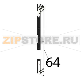Side plate Angelo Po FM611E1 Side plate Angelo Po FM611E1Запчасть на деталировке под номером: 64