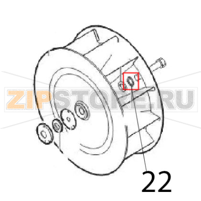 Washer Angelo Po FM611E1 Washer Angelo Po FM611E1Запчасть на деталировке под номером: 22