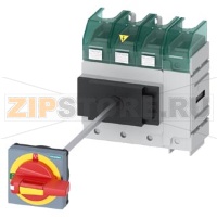 SENTRON, Molded case switch 3LD5 UL, Emergency switching-off, 4-pole, certified according to UL489 UL60947-4-1 and IEC60947-3, UL: 150A, SCCR 50kA at 480VAC, Operating power at 480VAC 3-phase: 100hp, IEC: 160A, Operating power at AC-23A at 400V: 75kW, flo