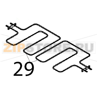 Resistenza 1600 W, 230 V Angelo Po 2N1FAGF Resistenza 1600 W, 230 V Angelo Po 2N1FAGFЗапчасть на деталировке под номером: 29