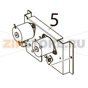 Ribbon motor ass&#039;y Toshiba TEC B-SX4T-GS10-QQ-CCS Ribbon motor ass'y Toshiba TEC B-SX4T-GS10-QQ-CCSЗапчасть на деталировке под номером: 5