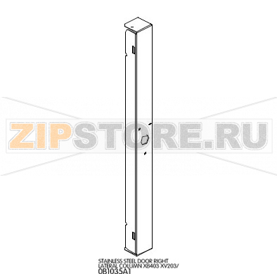 Stainless steel door right lateral column Unox XV 303G Stainless steel door right lateral column Unox XV 303GЗапчасть на деталировке под номером: 1Название запчасти на английском языке: Stainless steel door right lateral column Unox XV 303G